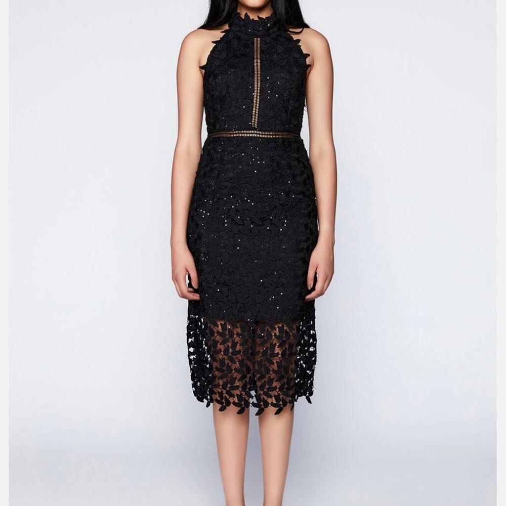 Bardot Black Lace Dress- Size  XS